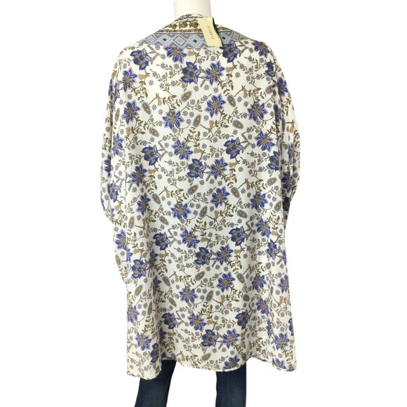 Anthropologie Feathers by Tolani Kimono Top OS Floral BOHO Dainty Girly Festival - Picture 8 of 16
